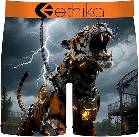 ملابس داخلية قصيرة متوسطة الطول للرجال من Ethika، ملابس داخلية قابلة للتمدد في 4 اتجاهات - Cyberfang in Kuwait