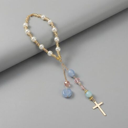 Faith-Inspired Car Accessories, Cross for Car Mirror Hanging, Jade Car Pendant, Inspirational Car Decor, Single Piece Car Hanging Ornament in Saudi Arabia