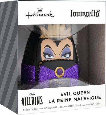 زينة عيد الميلاد المميزة، زينة حقيبة الظهر Loungefly Disney Villains Evil Queen، هدايا لمحبي ديزني in Kuwait