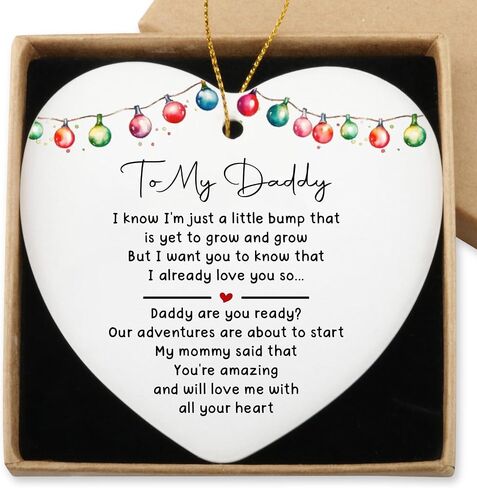 New Grandma Gifts Hanging Ornament Only The Best Moms Get Promoted to Grandma Mothers Day Pregnancy Announcement Gifts First Time Grandmother Gift Christmas Ornament Ceramic Heart Keepsake in Saudi Arabia