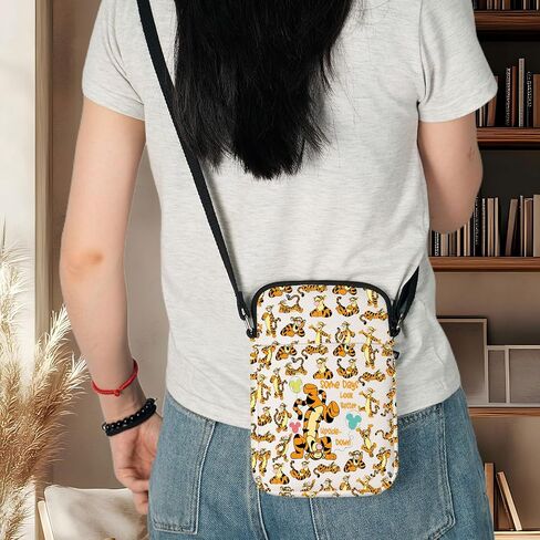 WZMPA Funny Tiger Crossbody Bag Tigers Inspired Gift Some Days Look Better Upside Adjustable Strap Bag Tiger Merchandise in Kuwait