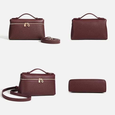 Genuine Leather Bags for Women Small Crossbody Top Handle Pouch Purse Shoulder Bag Luxury in Saudi Arabia