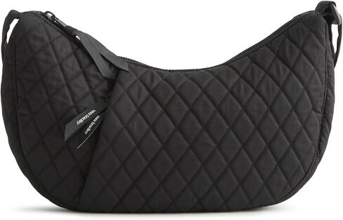 Vera Bradley Women's Premium Cotton Kimmel Sling Crossbody – Small Crescent Shoulder Purse in Kuwait