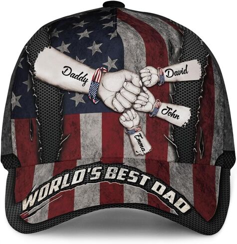 Custom Papa Hats, Personalized Daddy Hat, Customized Dad Hat, Personalized Fathers Day Hat, Fist Bump Hat in Saudi Arabia