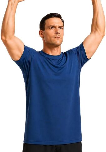 قميص طويل القامة للرجال من TallGymPro - قميص تمرين طويل للغاية للرجال بطول 6'2 بوصة+، تي شيرت تدريب رياضي مقاوم للعرق in Kuwait