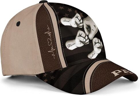 Custom Papa Hats, Personalized Daddy Hat, Customized Dad Hat, Personalized Fathers Day Hat, Fist Bump Hat in Saudi Arabia