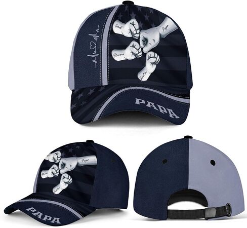 Custom Papa Hats, Personalized Daddy Hat, Customized Dad Hat, Personalized Fathers Day Hat, Fist Bump Hat in Saudi Arabia