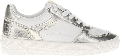 VINTAGE HAVANA Womens Fast Perforated Lace Up Sneakers Shoes Casual - Silver, White in Saudi Arabia