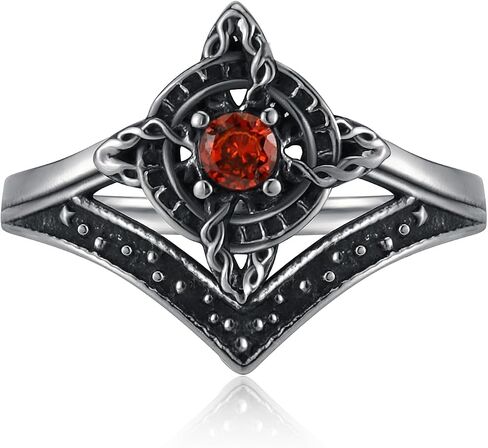 Witches Knot Ring for Women,Wicca Witchcraft Celtic Amulet Nudo de Bruja Ring Vintage Jewelry Gift in Saudi Arabia