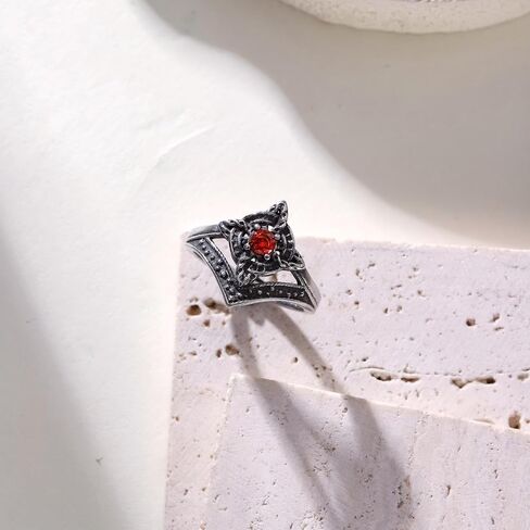 Witches Knot Ring for Women,Wicca Witchcraft Celtic Amulet Nudo de Bruja Ring Vintage Jewelry Gift in Saudi Arabia