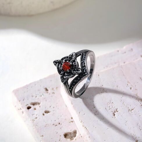 Witches Knot Ring for Women,Wicca Witchcraft Celtic Amulet Nudo de Bruja Ring Vintage Jewelry Gift in Saudi Arabia
