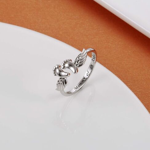 Miscarriage Gifts for Mothers Mommy of an Angel Ring Pregnancy Loss Memorial Sympathy Jewelry for Mom Women in Kuwait