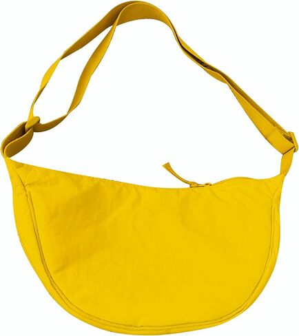Crescent Crossbody Bag for Women, Lightweight Adjustable Shoulder Purse, Travel, Dating, Work, Everyday Use in Saudi Arabia