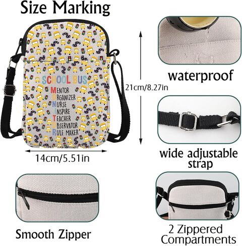Student Delivery Specialist Gift Bus Monitor Crossbody Bag Bus Aid Attendant Gift in Kuwait