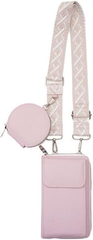 Crossbody Bags for Women Cell Phone Purses with Crossbody Strap and Wallet PU Leather Phone Bags Purses with Strap Wallet (Pink Vertical) in Kuwait