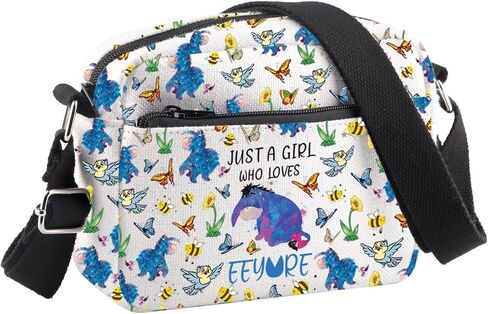 BDPWSS Donkey Crossbody Bag Just a Gi-rl Who Loves Donkey Gift Donkey Lover Gift Donkey Fans Gift Cartoon Character Fan Gift in Kuwait