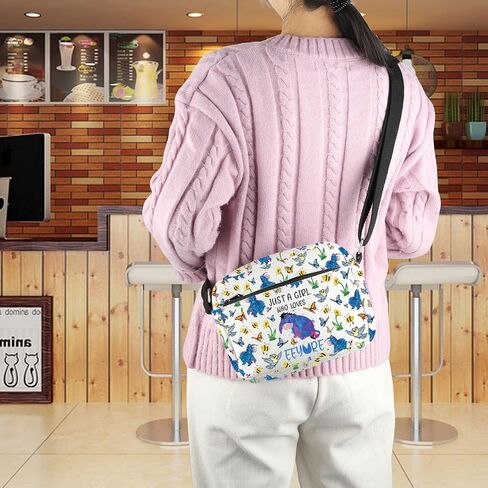 BDPWSS Donkey Crossbody Bag Just a Gi-rl Who Loves Donkey Gift Donkey Lover Gift Donkey Fans Gift Cartoon Character Fan Gift in Kuwait