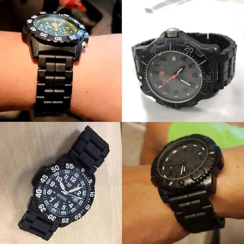 23mm Poly Carbonate Bracelet Watch Band For Luminox 3050 3950 Navy Seal COLORMARK features a 1.8mm Spring bar and V-Clasp double lock buckle Stainless Steel. Straight End link perfectly your watch 23mm.(Modal:LUMI 01C) in Saudi Arabia