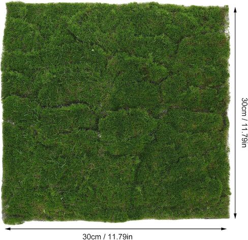 Artificial Moss Mat - Realistic Fake Moss Carpet for Garden Decor Indoor Outdoor Craft Projects Soft Decorative Green Landscape 11.81X11.81In in Kuwait