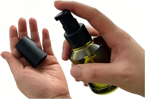 2Pcs Empty Glass Lotion Bottles with Pump Dispenser - 60ml/2oz Travel Containers Leakproof Liquid Foundation Bottle Ideal for Cosmetic Creams Shampoo Essential Oils in Saudi Arabia