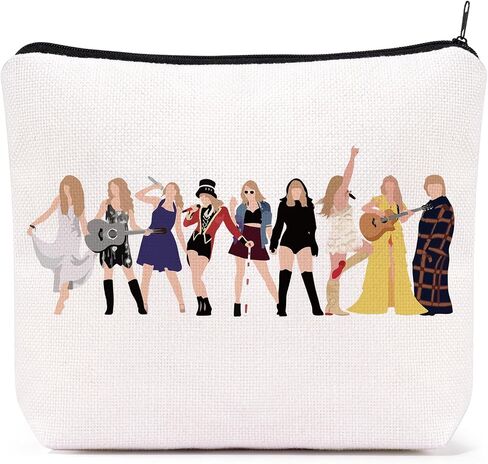 Frerdui Music Lover Makeup Bag Gifts for Women, Singer Makeup Bags, Singer Merch Cosmetic Bag for Next Era, Gift for Women Friends Birthday Mother's Day Nurse Graduation Gift for Her Music Lovers in Saudi Arabia