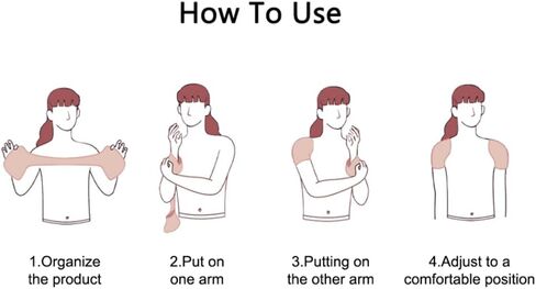 Silicone Shoulder Pads, Wearable Shoulder Pads for Shirt Suit, Reusable Anti Slip Shoulder Pads - Women & Men in Kuwait