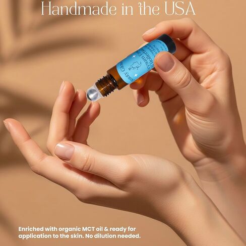 Helichrysum Essential Oil 10ml Roll-On Helichrysum Gymnocephalum & Organic MCT Coconut Oil Face & Body Moisturizer, Skin Healing, Bruises, Winkles Beauty Glow in Saudi Arabia