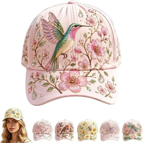 Womens Garden Morning Cap Ladies Cottagecore Hat Adjustable Breathable Gift Floral Printed Baseball Caps in Kuwait