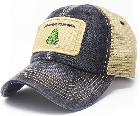 an Appeal to Heaven Flag Patch Trucker Hat, Black in Saudi Arabia