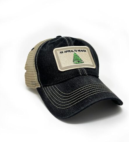 an Appeal to Heaven Flag Patch Trucker Hat, Black in Saudi Arabia