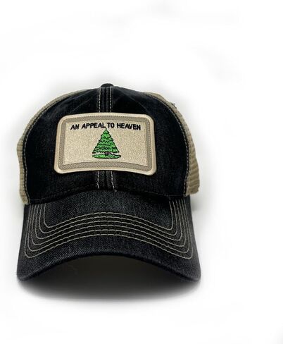 an Appeal to Heaven Flag Patch Trucker Hat, Black in Saudi Arabia