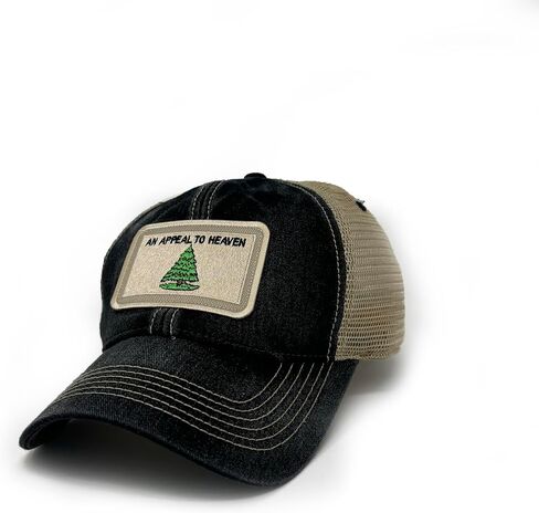 an Appeal to Heaven Flag Patch Trucker Hat, Black in Saudi Arabia