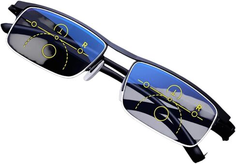 SWZEC Optismart Intelligent Progressive Glasses (Black,65-69 Years Old) in Saudi Arabia