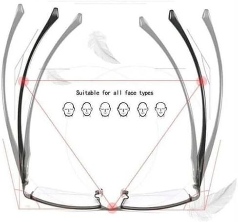 SWZEC Optismart Intelligent Progressive Glasses (Black,65-69 Years Old) in Saudi Arabia