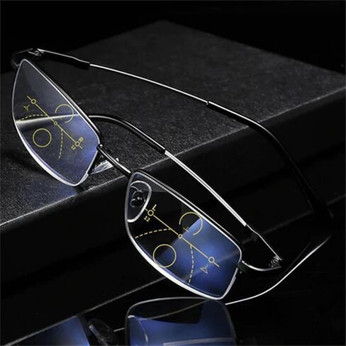 SWZEC Optismart Intelligent Progressive Glasses (Black,65-69 Years Old) in Saudi Arabia
