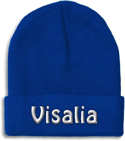 Custom Beanies for Men California Visalia Ca Cal. Californian Golden Cali Skull Cap Acrylic One Size in Kuwait