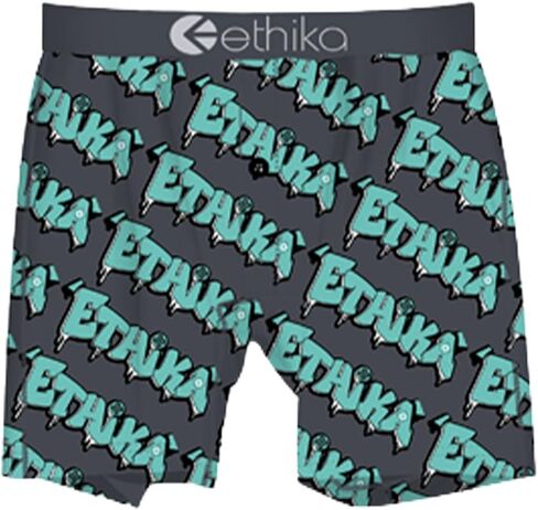 بوكسر بديل من Ethika Boy مع زر، يتمدد في 4 اتجاهات لارتداء مريح طوال اليوم - موجة بالتنقيط in Kuwait