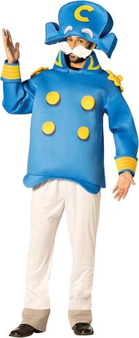 Cap'n Crunch Cereal Sea Captain Character Halloween Costume, Men's Adult One Size in Saudi Arabia