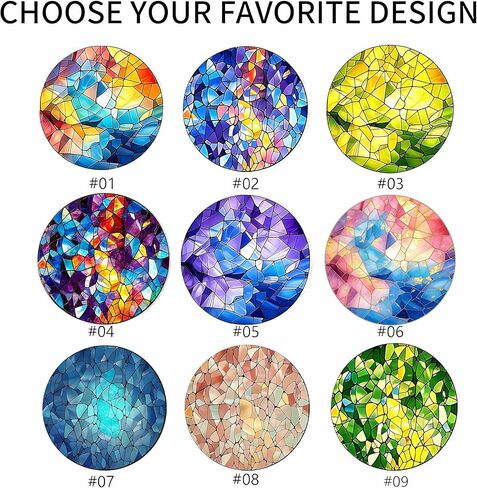Personalized Family Stained Glass Sun Catcher, Custom Photo Family Portrait Faux Window Hanging Ornament, Custom Photo Gift for Grandpa for Dad Mom, Christmas, Father's Day, Birthday, Anniversary in Saudi Arabia