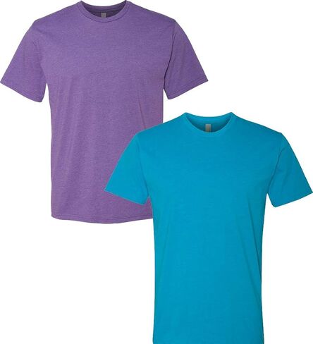 Next Level N6210 Premium Fitted CVC Crew Tee 2-Pack XL Purple-Turquoise in Saudi Arabia