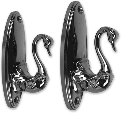 WARMTONE Curtain Tieback Hooks for Window Drapes, Metal Swan Hooks for Wall Mounted, Vintage Decor Round Ball Design, Pack-2, Bronze in Saudi Arabia