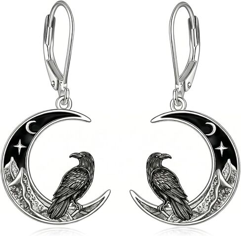 Animal Earrings 18K White Gold Plated Goat/Raven/Bat/Dinosaur/Capybara/Shark/Bull Head/Cat in Saudi Arabia