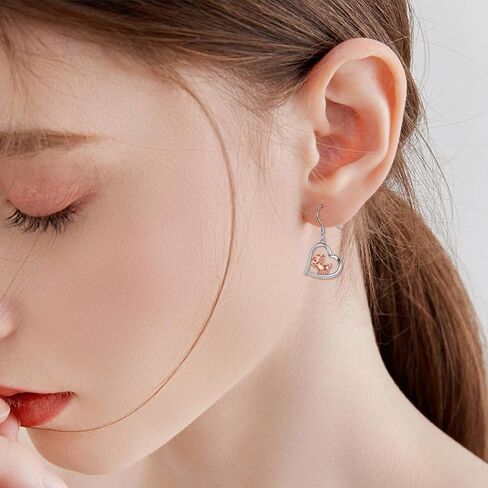 Animal Earrings 18K White Gold Plated Goat/Raven/Bat/Dinosaur/Capybara/Shark/Bull Head/Cat in Saudi Arabia