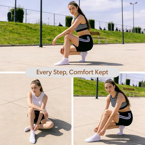 Womens Mesh Thin Socks Low Cut White Eyelet Soft Cotton Ruffle Frilly Breathable No Show Ankle Socks 5 Pairs in Kuwait