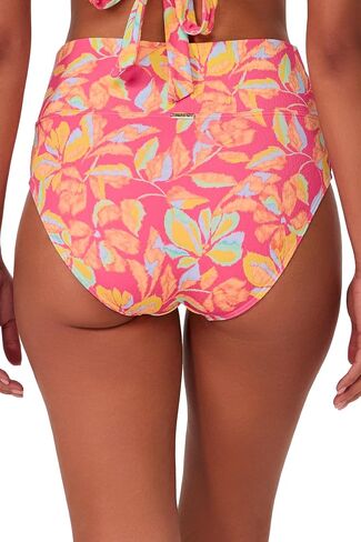 Sunsets Hannah High Waist Women's Swimsuit Bikini Bottom in Textured Crepe Fabric in Saudi Arabia