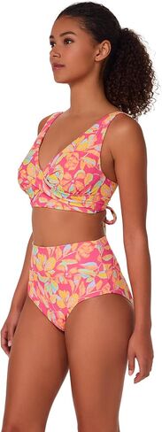 Sunsets Hannah High Waist Women's Swimsuit Bikini Bottom in Textured Crepe Fabric in Saudi Arabia
