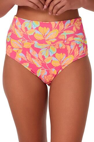 Sunsets Hannah High Waist Women's Swimsuit Bikini Bottom in Textured Crepe Fabric in Saudi Arabia