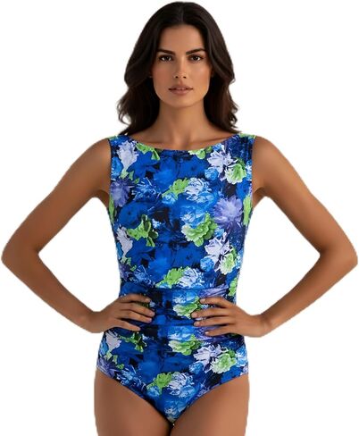 InstantFigure English Garden high-Neck one-piece Swimsuit 26591P in Saudi Arabia