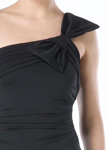 Carmen Marc Valvo Womens Ruched One Shoulder One Piece in Saudi Arabia