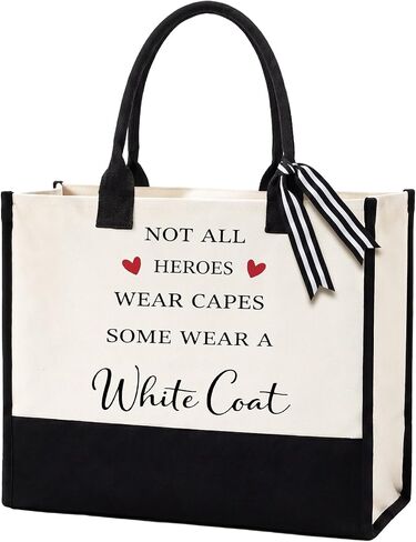 Tudomro White Coat Ceremony Gifts Tote Bag for Doctor Appreciation Gift for Medical Women Physician Assistant Student Nurse in Saudi Arabia